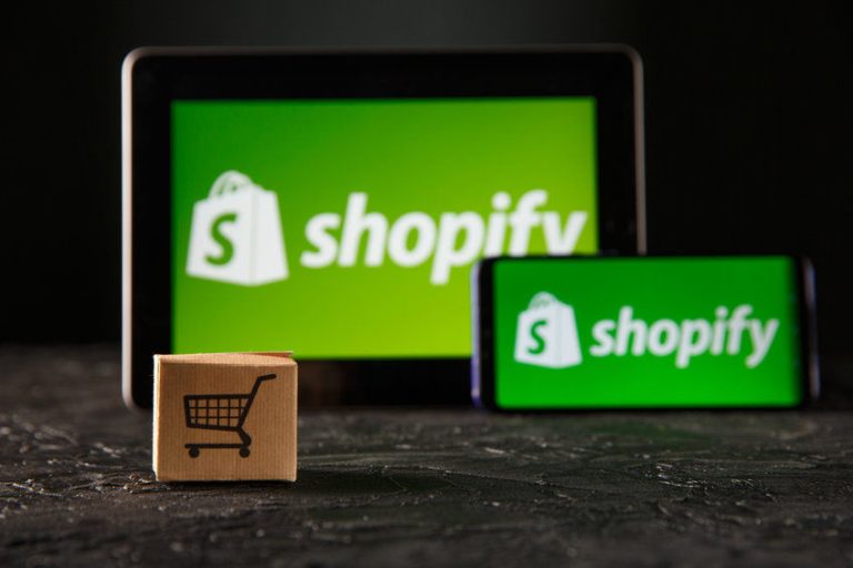 Shopify stock price giant megaphone points to a strong surge