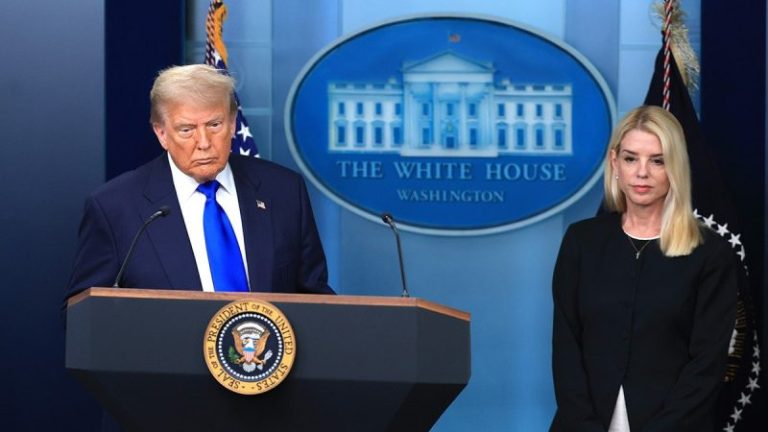 Trump defends embattled AG Pam Bondi, says ‘nobody cares about’ Jeffrey Epstein